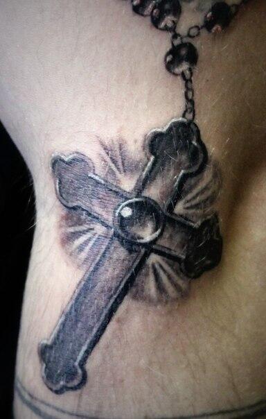 Фото тату Тату кресты на боку