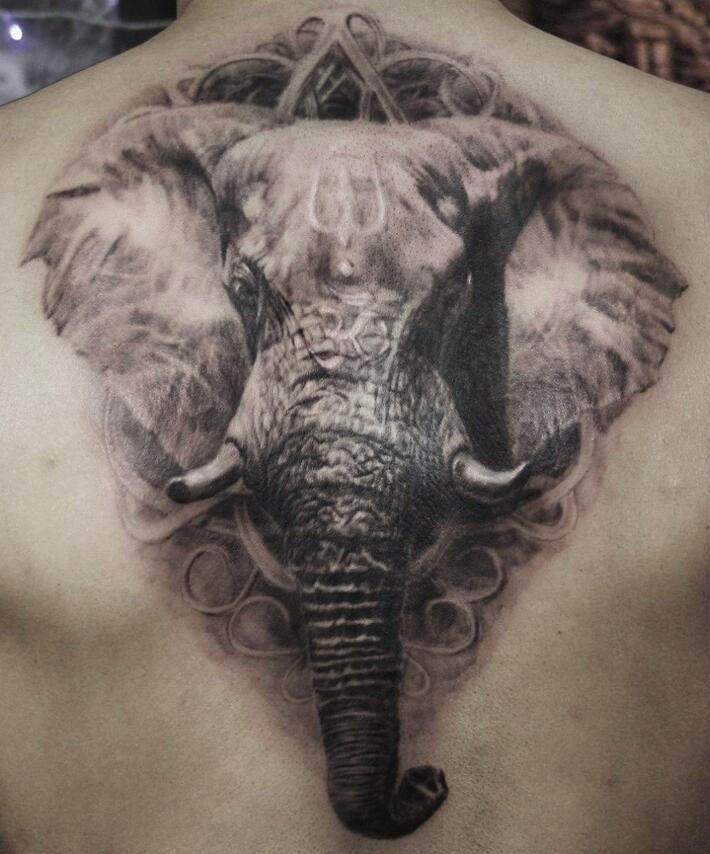 Татуировки слона для мужчин