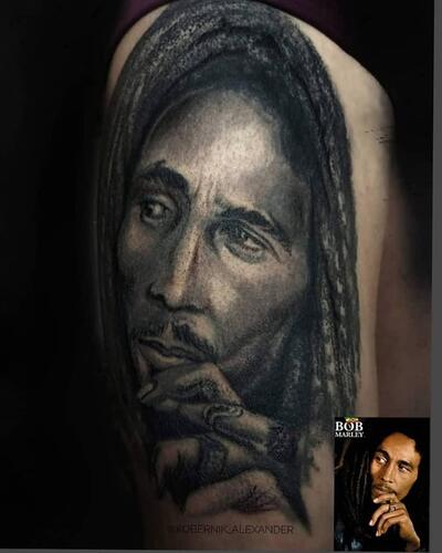 Портрет Bob Marley 