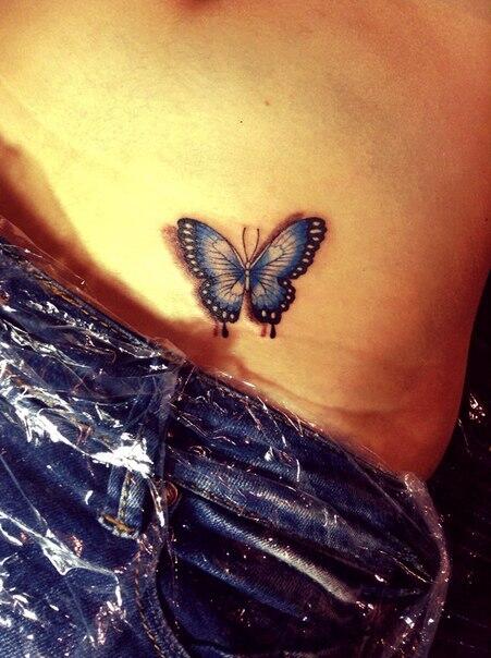 Фото тату Тату бабочки на спине