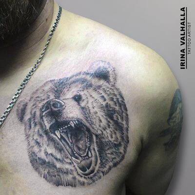 Лучшие идеи татуировок с медведями, идеи 2024 года
