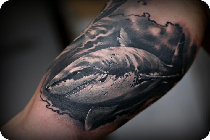 Фото тату Тату акулы на руке