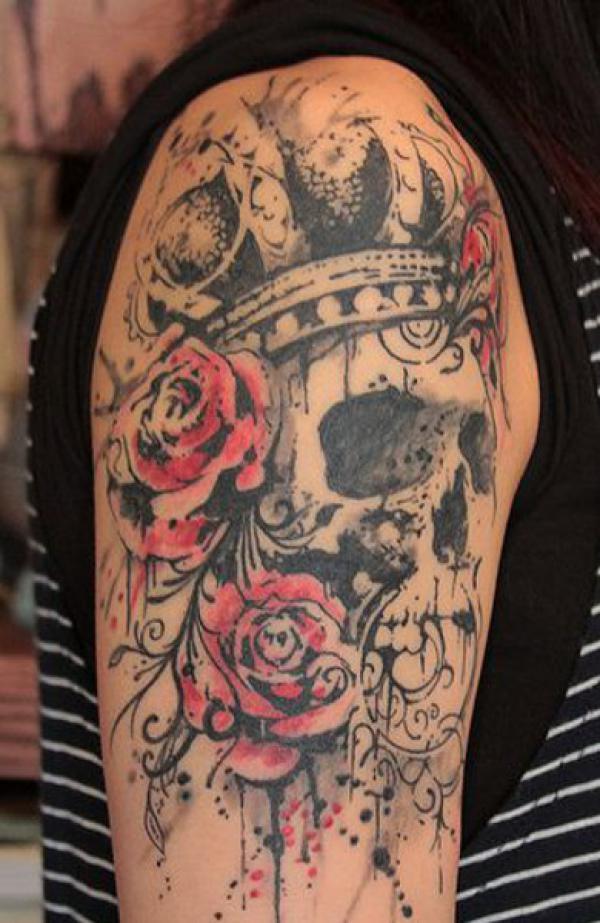 Популярность татуировок с изображением черепа