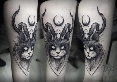 кот демон