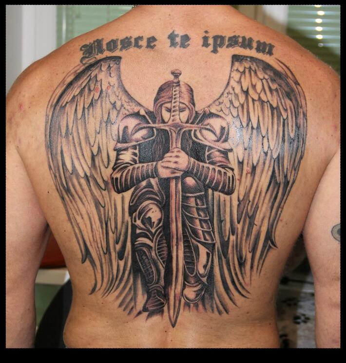 Татуировка Архангела на спине