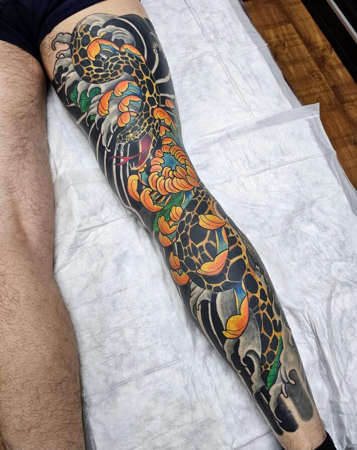Фото тату Japanese Leg