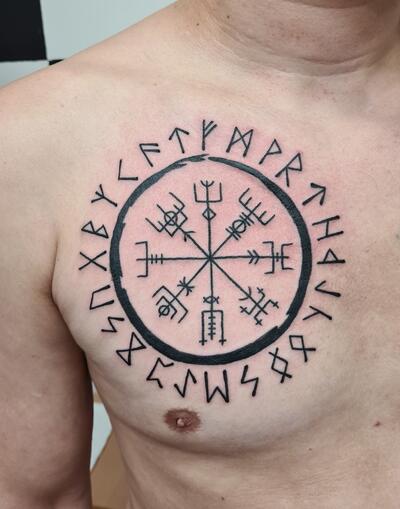 Татуировки рун и других славянских символов