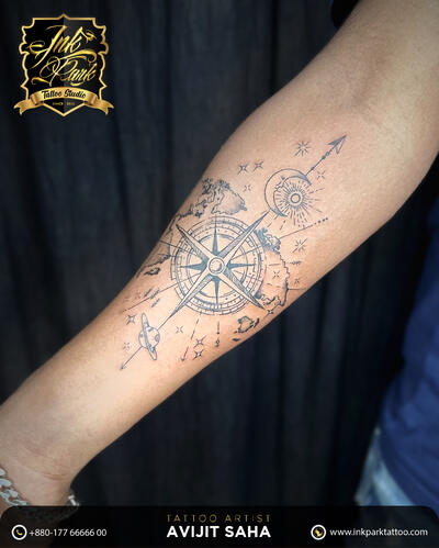 Compass Tattoo